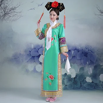 Green Chinese Ancient Qing Dynasty Cheong-sam Dress Infanta Princess Dramaturgic Dress Photo Dress Cosplay One Size 081807
Green Chinese Ancient Qing Dynasty Cheong-sam Dress Infanta Princess Dramaturgic Dress Photo Dress Cosplay One Size 081807