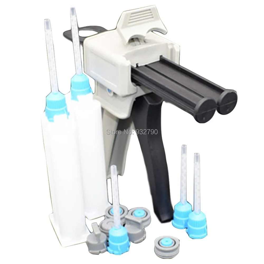 1:1 Dispensing Gun Applicator Dispenser Gun Epoxy Adhesive Gun + 2pcs 50ml Epoxy Adhesive Cartridges + 5pcs Static Mixer Nozzles
1:1 Dispensing Gun Applicator Dispenser Gun Epoxy Adhesive Gun + 2pcs 50ml Epoxy Adhesive Cartridges + 5pcs Static Mixer Nozzles