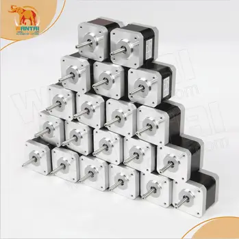 20pcs Nema17 42BYGHW811 0.48N.m(70oz-in) 48mm 2.5A 3.1V 48mm for 3D printer cnc router mini motor step robotic
20pcs Nema17 42BYGHW811 0.48N.m(70oz-in) 48mm 2.5A 3.1V 48mm for 3D printer cnc router mini motor step robotic