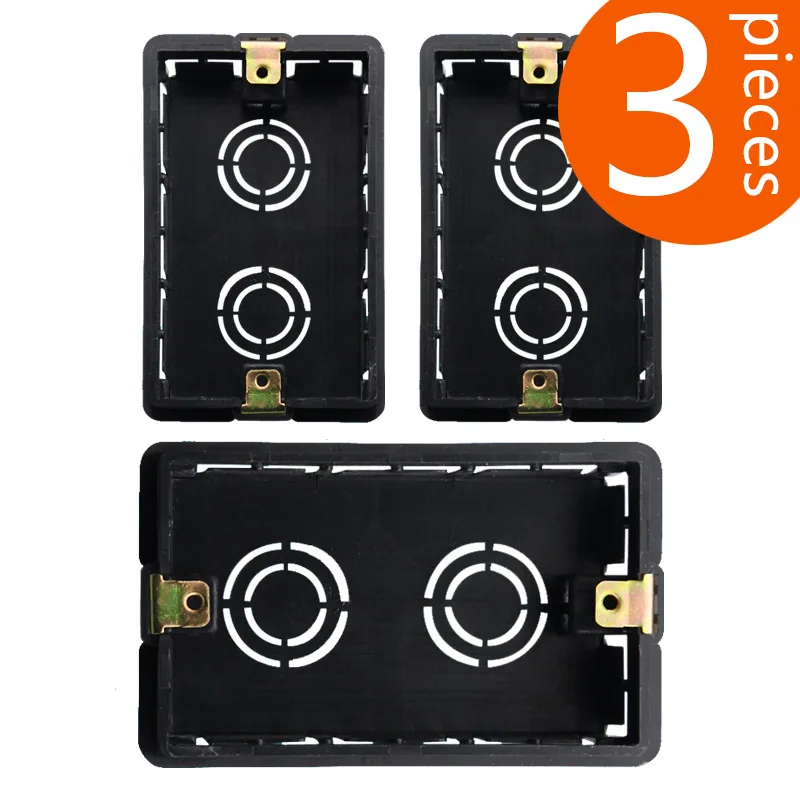 3 pieces Type 118 American Italian type dark power supply double socket connection bottom box 118-02
3 pieces Type 118 American Italian type dark power supply double socket connection bottom box 118-02