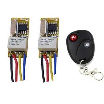 Mini Relay Switch DC 3.7V 4.2V 4.5V 5V 6V 7.4V 9V 12V Contact NO COM NC Remote ON OFF Wireless Switch Normall Closed Open
Mini Relay Switch DC 3.7V 4.2V 4.5V 5V 6V 7.4V 9V 12V Contact NO COM NC Remote ON OFF Wireless Switch Normall Closed Open