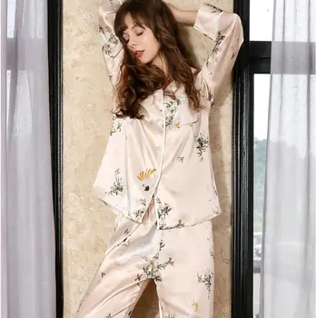 CEARPION Nevolty Women Print Animal 2pcs Shirt+pant Sleepwear Soft Silk Pajamas Suit Sexy Casual Daily Home Clothes Night Wear
CEARPION Nevolty Women Print Animal 2pcs Shirt+pant Sleepwear Soft Silk Pajamas Suit Sexy Casual Daily Home Clothes Night Wear