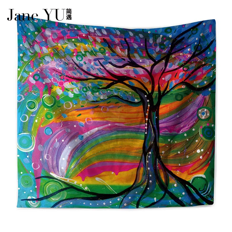 JaneYU Oil Painting Tree Tapestry Mandala Floral Wall Art Carpet Life Wall Tapestry Sheet
JaneYU Oil Painting Tree Tapestry Mandala Floral Wall Art Carpet Life Wall Tapestry Sheet