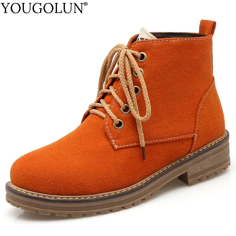 Lace Up Martin Boots Women Autumn Winter Lady Square Heel Boots A281 Woman Black Orange Army Green Beige Round Toe Ankle Boots
Lace Up Martin Boots Women Autumn Winter Lady Square Heel Boots A281 Woman Black Orange Army Green Beige Round Toe Ankle Boots