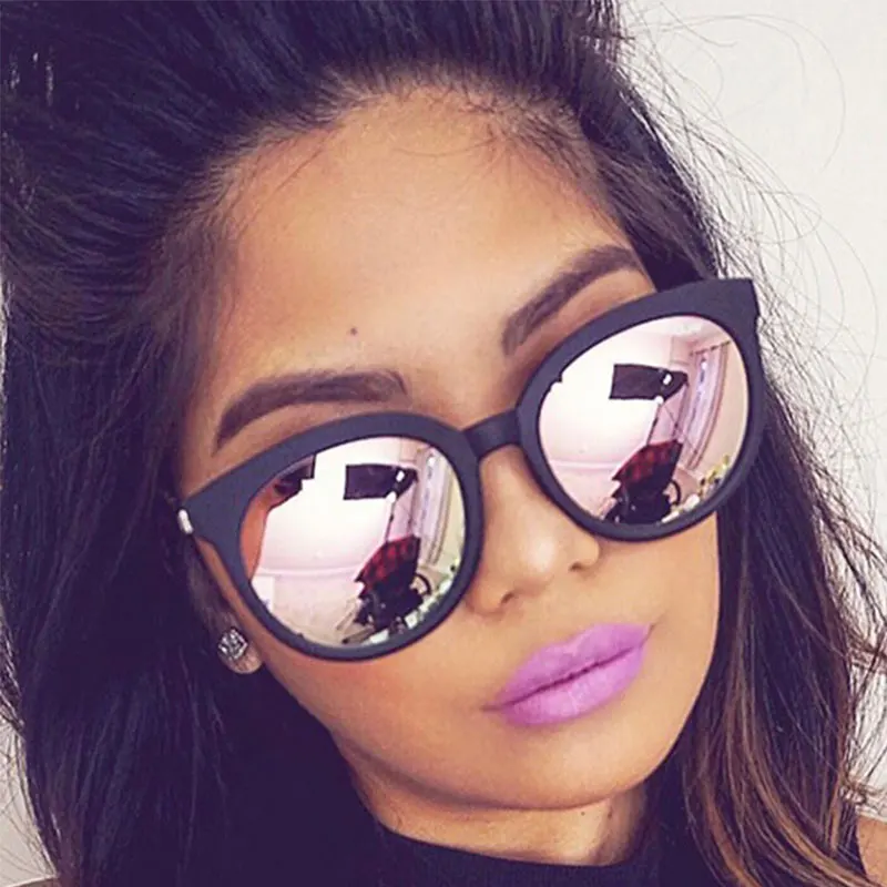 Fashion mirror pink sunglasses women vintage brand cat eye points square sun glasses female ladies oculos black round glasses 
Fashion mirror pink sunglasses women vintage brand cat eye points square sun glasses female ladies oculos black round glasses