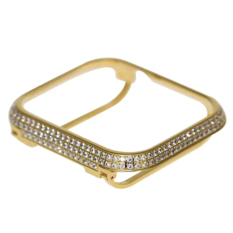 Diamond case For Apple watch series 4 band 40mm/42mm for watch Aluminum alloy Frame Crystal protective cover shell real gold
Diamond case For Apple watch series 4 band 40mm/42mm for watch Aluminum alloy Frame Crystal protective cover shell real gold