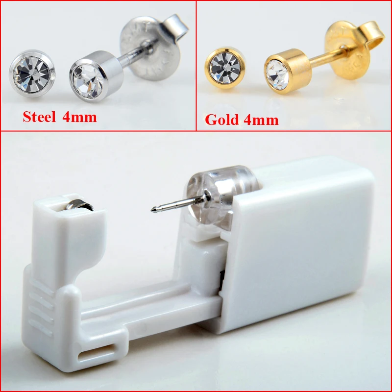 2Pcs Disposable Sterile Ear Cartilage Tragus Helix Piercing Gun Tool Kit Build In Surgical Steel CZ Birthstone Earring
2Pcs Disposable Sterile Ear Cartilage Tragus Helix Piercing Gun Tool Kit Build In Surgical Steel CZ Birthstone Earring