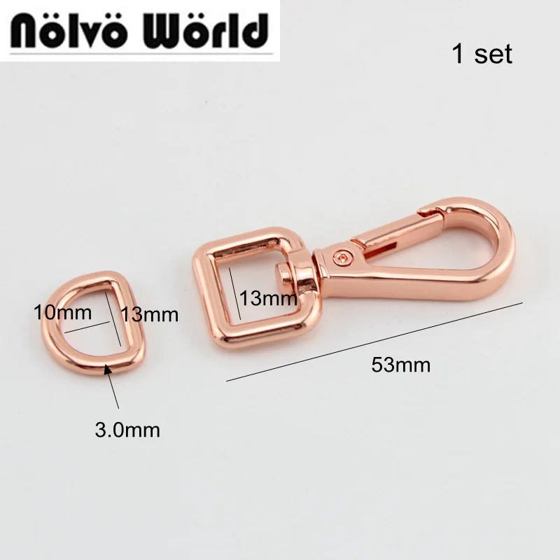 10pcs Rose Color,1/2 Inch 13mm swivel hook clips match 13mm welded d rings on DIY craft bags purse leather hardware
10pcs Rose Color,1/2 Inch 13mm swivel hook clips match 13mm welded d rings on DIY craft bags purse leather hardware