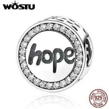 WOSTU Hot Sale 100% 925 Sterling Silver "Hope" Charm Beads Fit Original Bracelet Bangle Authentic Luxury Beads For Jewelry
WOSTU Hot Sale 100% 925 Sterling Silver "Hope" Charm Beads Fit Original Bracelet Bangle Authentic Luxury Beads For Jewelry