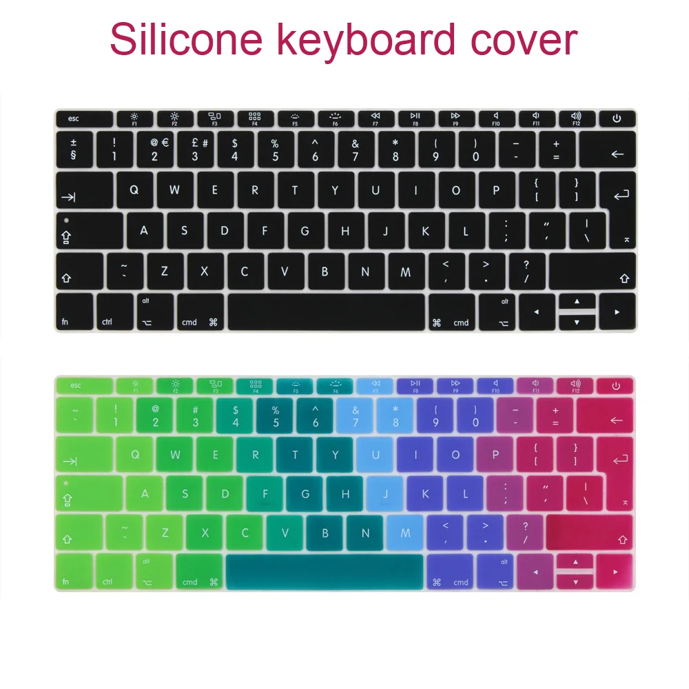 Sales US or EURO keyboard Enter Silicone Case keyboard Cover for Macbook 12 inch Model A1534
Sales US or EURO keyboard Enter Silicone Case keyboard Cover for Macbook 12 inch Model A1534