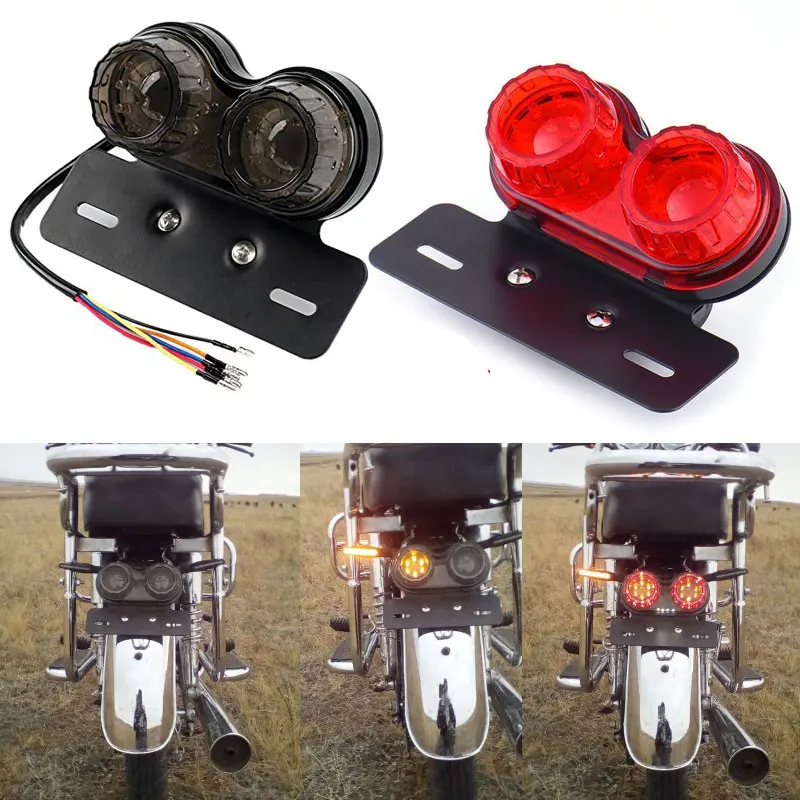 Universal Motorcycle LED Tail Light Warning Signal Light Rear Tail Brake Stop Light for / Honda/ Kawasaki / BMW / Yamaha
Universal Motorcycle LED Tail Light Warning Signal Light Rear Tail Brake Stop Light for / Honda/ Kawasaki / BMW / Yamaha