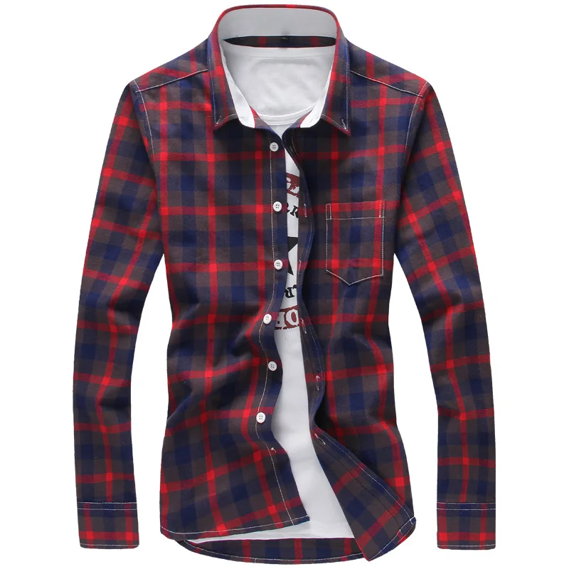2019 Plaid Shirts Men Cool Design Full Length High Quality Cotton Spring Dress Shirts Camisa Masculina 5XL Plus Size Men Shirts 
2019 Plaid Shirts Men Cool Design Full Length High Quality Cotton Spring Dress Shirts Camisa Masculina 5XL Plus Size Men Shirts