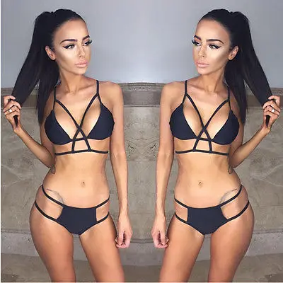 sexy Women solid color Bandage halter backless Push up Padded Bikini Set Swimwear Swimsuit Bathing Beachwear Brazilian biquini
sexy Women solid color Bandage halter backless Push up Padded Bikini Set Swimwear Swimsuit Bathing Beachwear Brazilian biquini