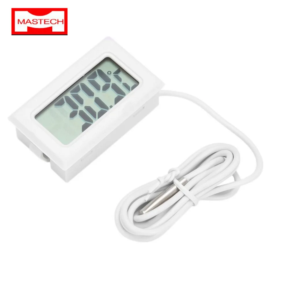 MasTech Mini Digital LCD Refrigerator Freezer Thermometer Temperature Meter with a sensor probe Drop Shipping Hot Sale
MasTech Mini Digital LCD Refrigerator Freezer Thermometer Temperature Meter with a sensor probe Drop Shipping Hot Sale
