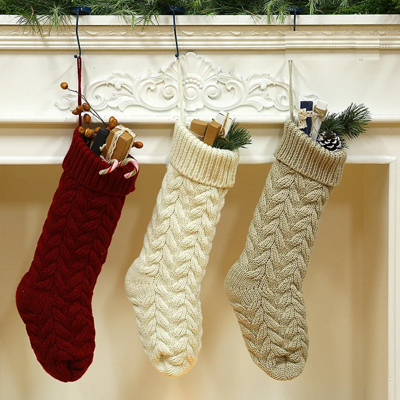 La MaxPa Fashion Home Decoration Knitted Wool Hanging Gift Bag Twist Leaf Flower Candy Christmas Socks k2113
La MaxPa Fashion Home Decoration Knitted Wool Hanging Gift Bag Twist Leaf Flower Candy Christmas Socks k2113