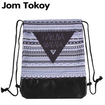 Jom Tokoy New 3D Printing School Drawstring backpack Hakuna matata Pattern Women Drawstring Bags
Jom Tokoy New 3D Printing School Drawstring backpack Hakuna matata Pattern Women Drawstring Bags