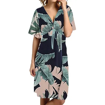 2019 MAXIORILL New Women Sexy Floral Casual Dress V-Neck Short Sleeved Knee-length Dress платье Wholesale y3
2019 MAXIORILL New Women Sexy Floral Casual Dress V-Neck Short Sleeved Knee-length Dress платье Wholesale y3