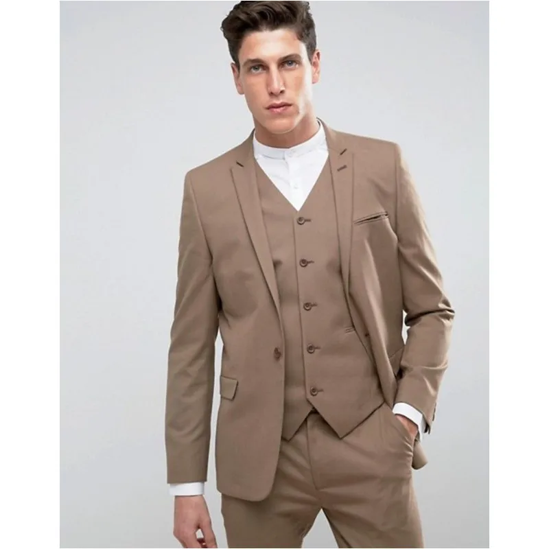 Custom Made Men's Fashion Wedding Suits 3Pcs Groom Tuxedos Formal One Button Slim Fit Best Man Suits( Jacket+Pants+Vest ) RT335
Custom Made Men's Fashion Wedding Suits 3Pcs Groom Tuxedos Formal One Button Slim Fit Best Man Suits( Jacket+Pants+Vest ) RT335