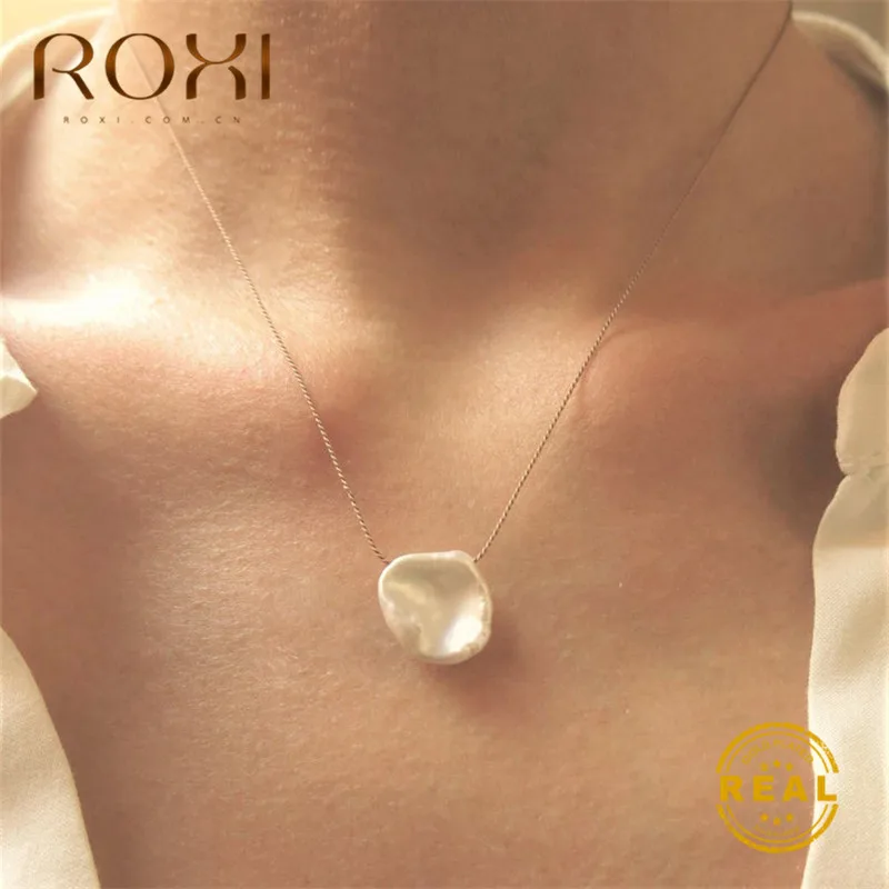ROXI Baroque Pearl Necklace Irregular Square Natural Freshwater Pearl Pendant Necklace Women Elegant Wedding Jewelry Choker Gift
ROXI Baroque Pearl Necklace Irregular Square Natural Freshwater Pearl Pendant Necklace Women Elegant Wedding Jewelry Choker Gift