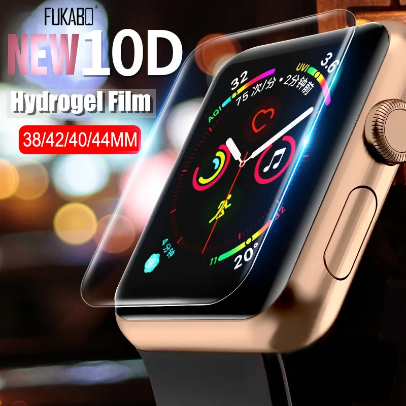 10D Hydrogel Screen Protector Film For Apple Watch 38mm 40mm 44mm 42mm Full Cover Protective for iWatch Series 4 3 2 1 Not glass
10D Hydrogel Screen Protector Film For Apple Watch 38mm 40mm 44mm 42mm Full Cover Protective for iWatch Series 4 3 2 1 Not glass