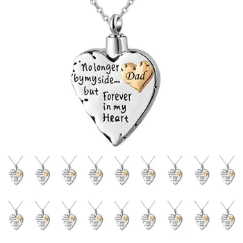Unisex No Longer by My Side But Forever in My Heart Dad&Mom Cremation Ashes Urn Pendant Necklace
Unisex No Longer by My Side But Forever in My Heart Dad&Mom Cremation Ashes Urn Pendant Necklace