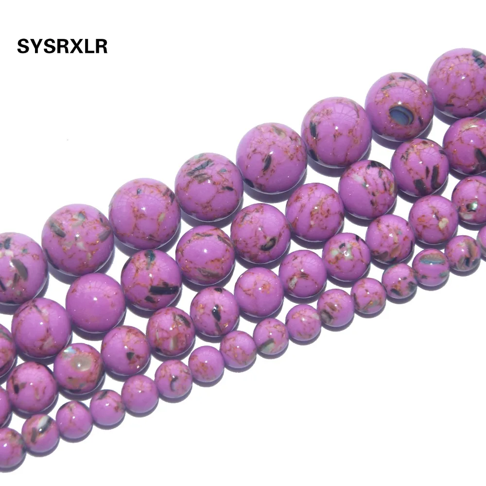 Free Shipping Violet Synthesis Turquoises Stone Round Loose Beads For Jewelry Making DIY Bracelet Necklace Material 6 8 10 12 MM
Free Shipping Violet Synthesis Turquoises Stone Round Loose Beads For Jewelry Making DIY Bracelet Necklace Material 6 8 10 12 MM