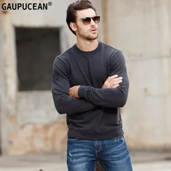 80% Cotton 20% Polyester Quality Man Autumn Spring Male Round Neck Long Sleeve Fashion Blue Black Green 2018 Men Sweatshirt
80% Cotton 20% Polyester Quality Man Autumn Spring Male Round Neck Long Sleeve Fashion Blue Black Green 2018 Men Sweatshirt