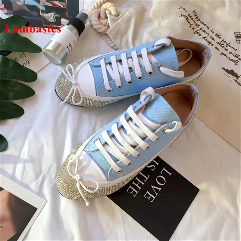 2018 Spring New Crystal Embellished Butterfly-knot Design Women Casual Shoes Lace Up Round Toe Chaussures Femmes Purple Zapatos
2018 Spring New Crystal Embellished Butterfly-knot Design Women Casual Shoes Lace Up Round Toe Chaussures Femmes Purple Zapatos