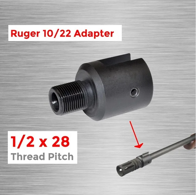 Barrel End Threaded Adapter 1/2x28 for Ruger 10/22 thread adaptor 1/2-28 1/2"x28 kxs05080
Barrel End Threaded Adapter 1/2x28 for Ruger 10/22 thread adaptor 1/2-28 1/2"x28 kxs05080