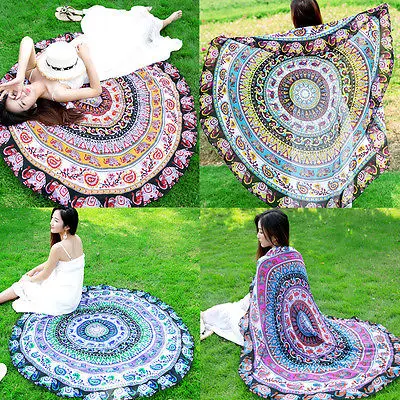 2017 Women Swimwear Indian Round Mandala Beach Swimsuit Cover-Ups Throw Multi Color Print Mat Towel Tapestry Blanket Beachwear
2017 Women Swimwear Indian Round Mandala Beach Swimsuit Cover-Ups Throw Multi Color Print Mat Towel Tapestry Blanket Beachwear