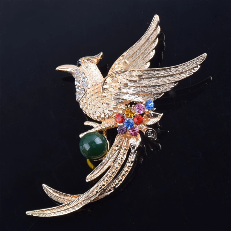 RANTON 1 PC Diamond type Colorful Platinum alloy Phoenix brooch fashion animal badges Top quality decorations for clothes
RANTON 1 PC Diamond type Colorful Platinum alloy Phoenix brooch fashion animal badges Top quality decorations for clothes
