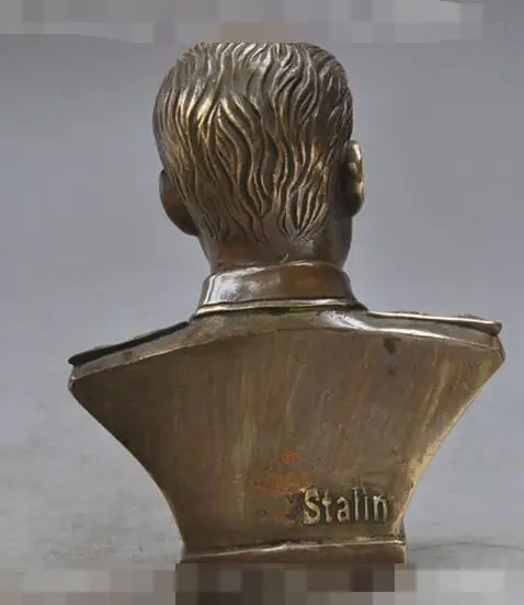 S1169 Chinese Folk Brass Copper Bronze Made Colossus Leader stalin A bust art Statue
S1169 Chinese Folk Brass Copper Bronze Made Colossus Leader stalin A bust art Statue