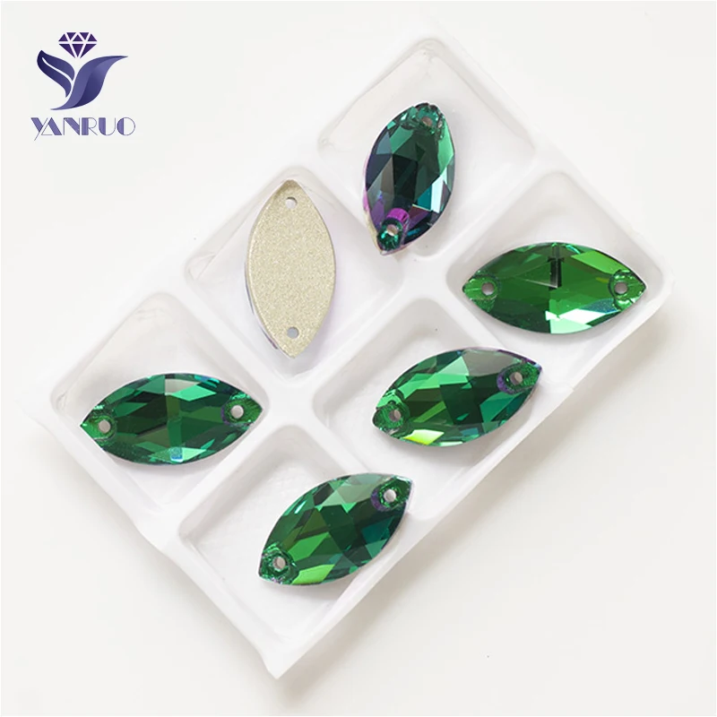 YANRUO 3223 All Sizes Emerald Flatback Strass Glass Stones Navette Crystal Sew On Rhinestone Applique For Garments
YANRUO 3223 All Sizes Emerald Flatback Strass Glass Stones Navette Crystal Sew On Rhinestone Applique For Garments