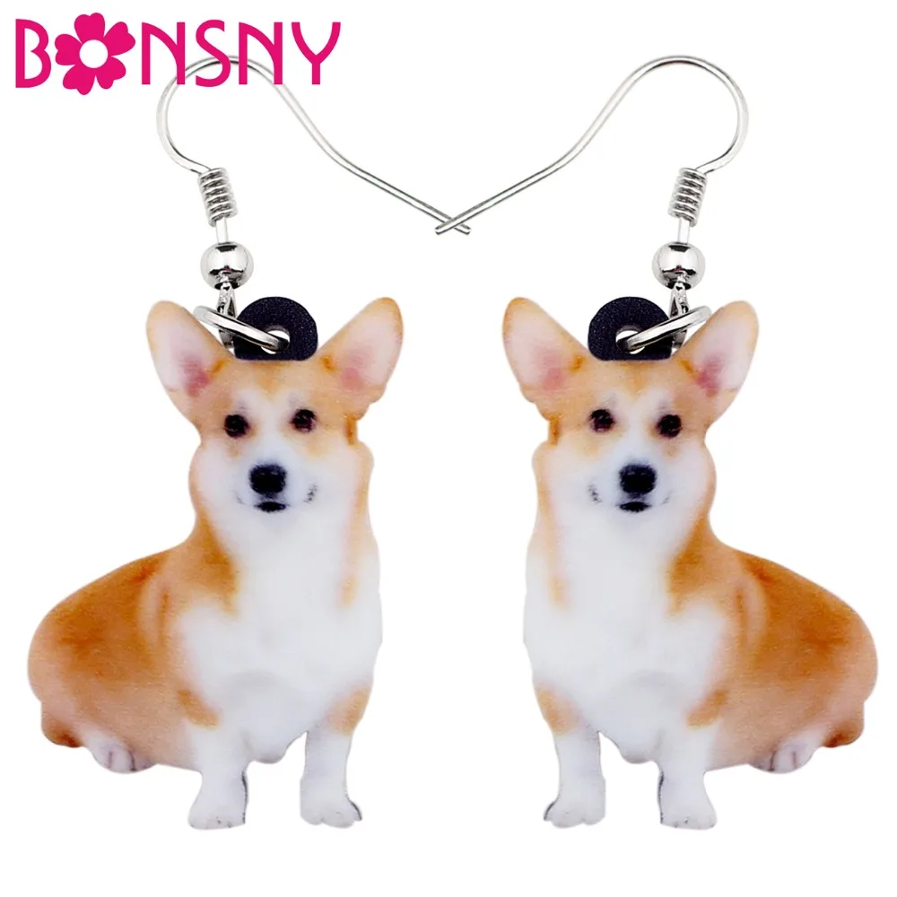 Bonsny Acrylic Sweet Sitting Welsh Corgi Pembroke Dog Earrings Big Long Dangle Drop Women Girls Ladies Novelty Cartoon Jewelry
Bonsny Acrylic Sweet Sitting Welsh Corgi Pembroke Dog Earrings Big Long Dangle Drop Women Girls Ladies Novelty Cartoon Jewelry