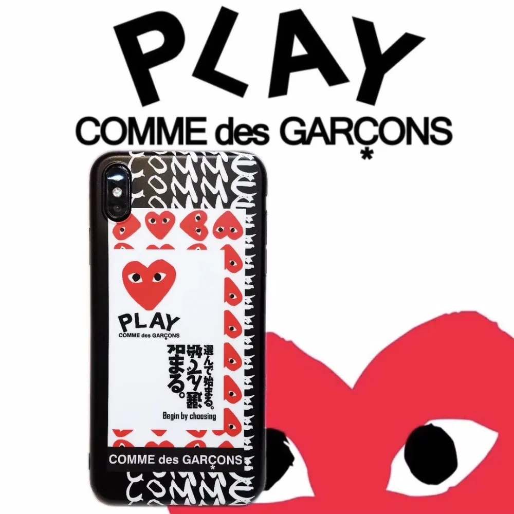 Trend sports fashion PLAY CDG American Luxury Soft Silicone Phone Case for iphone 6S plus 7 7plus 8 8plus X XS XR MAX Capa Coque
Trend sports fashion PLAY CDG American Luxury Soft Silicone Phone Case for iphone 6S plus 7 7plus 8 8plus X XS XR MAX Capa Coque