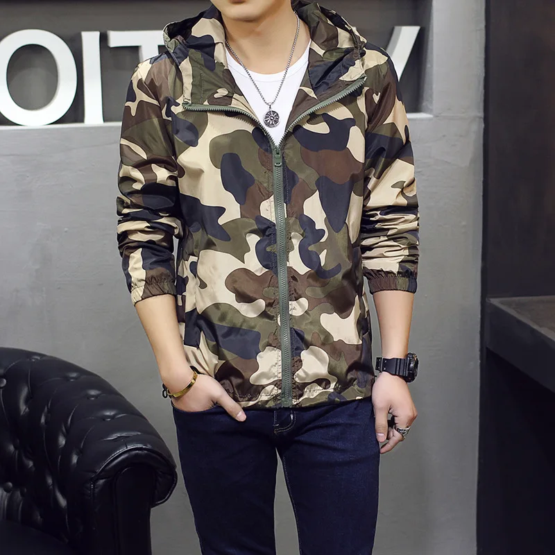 2019 Hot selling spring Autumn man Korean version slimming camouflage jacket coat men trend jackets MZ male windbreaker
2019 Hot selling spring Autumn man Korean version slimming camouflage jacket coat men trend jackets MZ male windbreaker