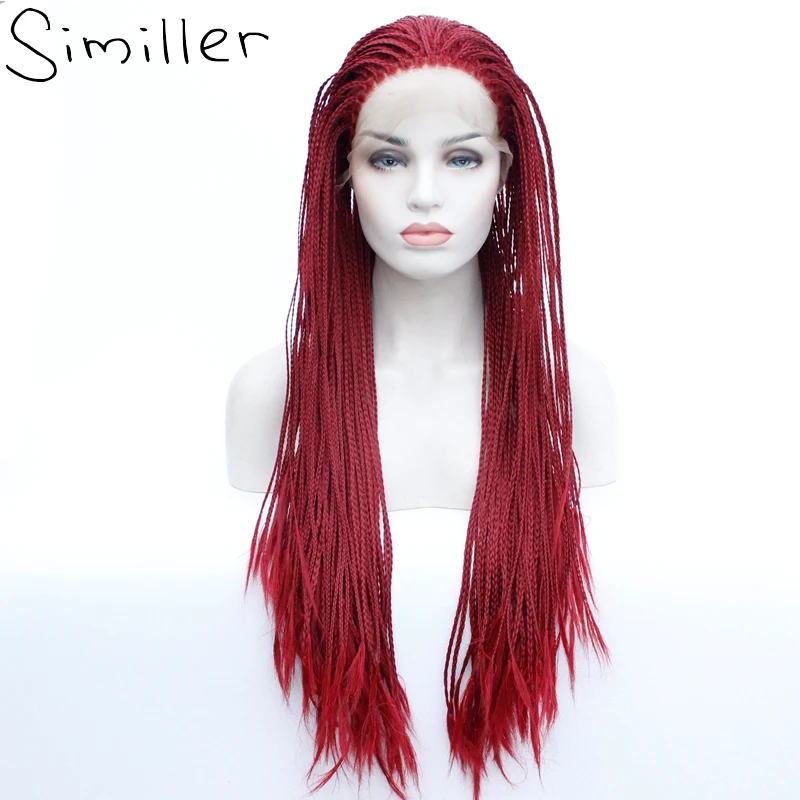Similler Long Braided Box Braids Wig High Temperature Fiber Synthetic Lace Front Wig for Women 24" 26" 28" 30"
Similler Long Braided Box Braids Wig High Temperature Fiber Synthetic Lace Front Wig for Women 24" 26" 28" 30"