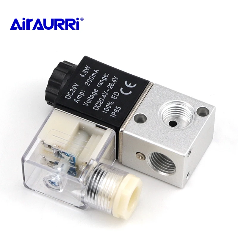 2Position Pneumatic Electric Solenoid Valve Control 3V1-M5 Air 3V1-08 1/4"BSP 3V1-06 1/8"DC12V/24V AC24V/36V/110V/220V/380V 3Way
2Position Pneumatic Electric Solenoid Valve Control 3V1-M5 Air 3V1-08 1/4"BSP 3V1-06 1/8"DC12V/24V AC24V/36V/110V/220V/380V 3Way