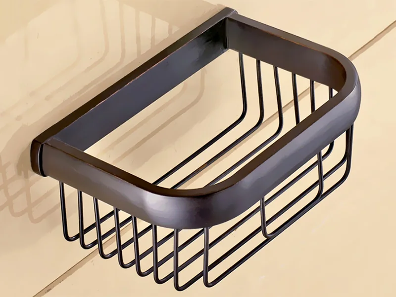 paper basket black wall mounted 4