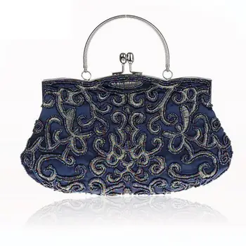 Elegant Women Bridal Wedding Party Bags Exquisite Handmade Beading Cosmetic Bag Socialite Makeup Bag High Quality Birthday Gift 
Elegant Women Bridal Wedding Party Bags Exquisite Handmade Beading Cosmetic Bag Socialite Makeup Bag High Quality Birthday Gift