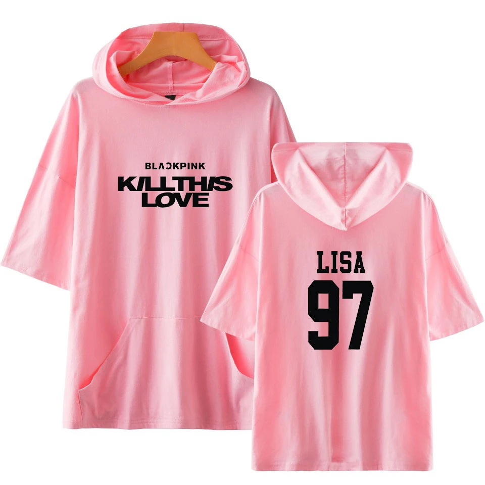 Novel Blackpink Hood T-shirt Men Women Unisex O-Neck Kill This Love Tshirt Summer Plus Size Kpop T Shirt Short Sleeve Clothing
Novel Blackpink Hood T-shirt Men Women Unisex O-Neck Kill This Love Tshirt Summer Plus Size Kpop T Shirt Short Sleeve Clothing