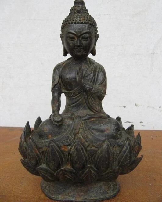 S1080 8"Tibet Copper bronze sit lotiform Sakyamuni Tathagata Rulai buddha Statue D0318
S1080 8"Tibet Copper bronze sit lotiform Sakyamuni Tathagata Rulai buddha Statue D0318