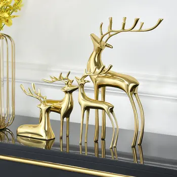 Pure handmade Fine copper elk Handcrafted deer Purely manual ornament Luxurious desk decoration Creative copper Home decor
Pure handmade Fine copper elk Handcrafted deer Purely manual ornament Luxurious desk decoration Creative copper Home decor