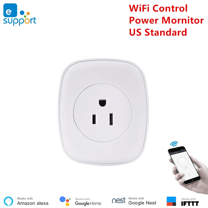 eWeLink Smart home electronics WiFi outlet wireless remote control socket US Power monitoring with Amazon Echo IFTTT support
eWeLink Smart home electronics WiFi outlet wireless remote control socket US Power monitoring with Amazon Echo IFTTT support