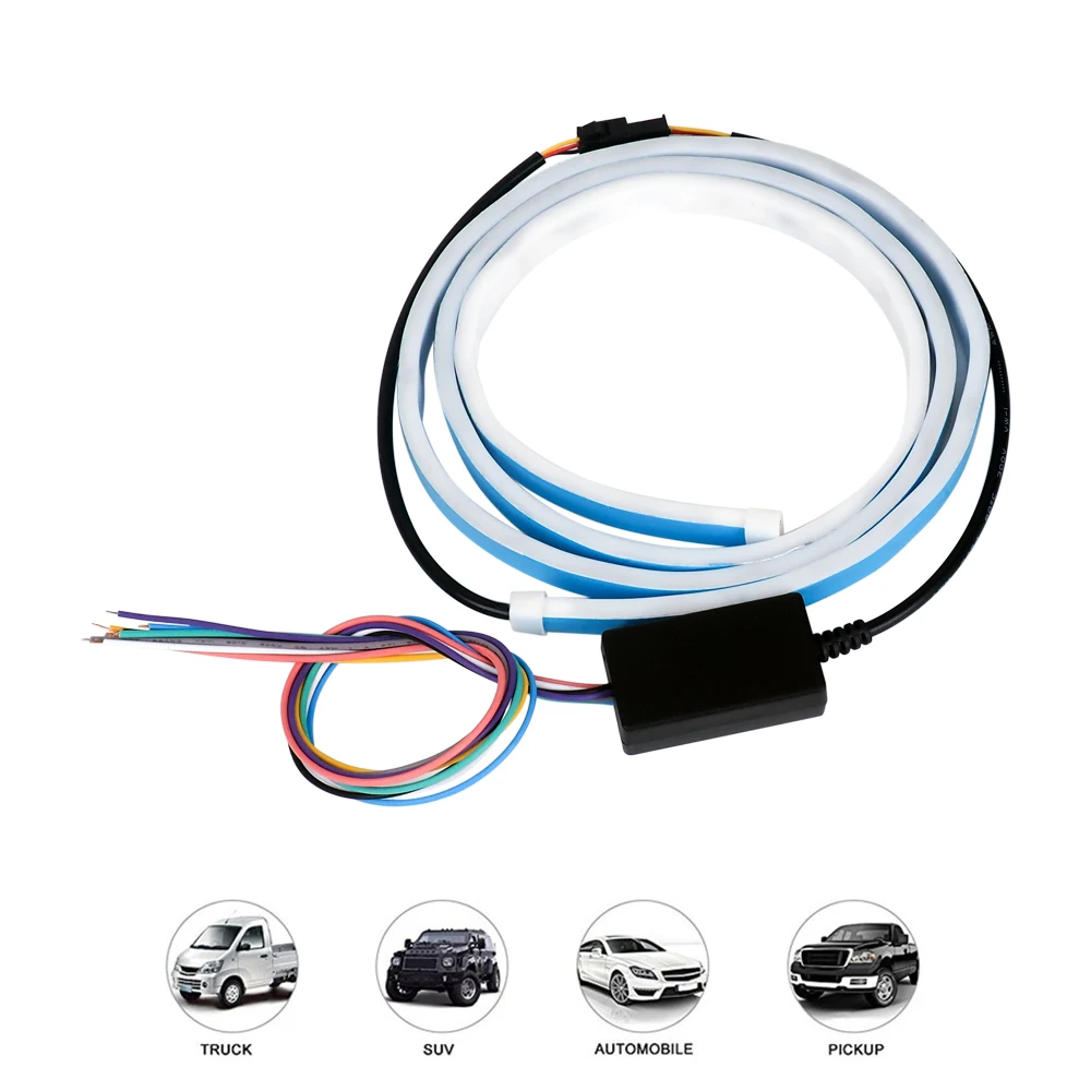 1.2m Car Tailgate Trunk Tail LED Flow Strip Light Auto License Plate DRL Rear Dynamic Streamer Brake Turn Signal RGB Flash Lamp
1.2m Car Tailgate Trunk Tail LED Flow Strip Light Auto License Plate DRL Rear Dynamic Streamer Brake Turn Signal RGB Flash Lamp