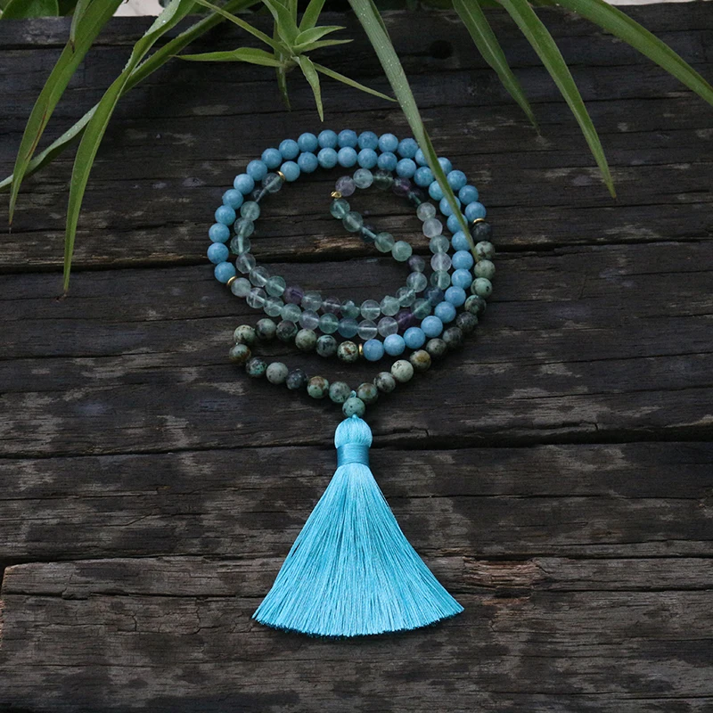 100% 8mm, 6mm, 4mm, Natural Beads, Fluorite, Amazonite, JapaMala, Yoga Necklace, Spiritual Jewelry, Meditation, 108 Mala Bead
100% 8mm, 6mm, 4mm, Natural Beads, Fluorite, Amazonite, JapaMala, Yoga Necklace, Spiritual Jewelry, Meditation, 108 Mala Bead