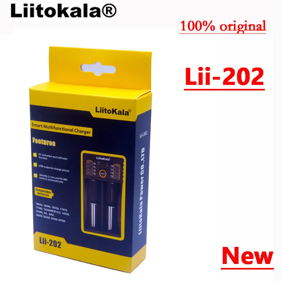 Liitokala lii-202 18650 26650 cargador Para 1.2 V 3.7 V 3.2 V 3.85 V, 100% de la original LiitoKala factory lii202
Liitokala lii-202 18650 26650 cargador Para 1.2 V 3.7 V 3.2 V 3.85 V, 100% de la original LiitoKala factory lii202