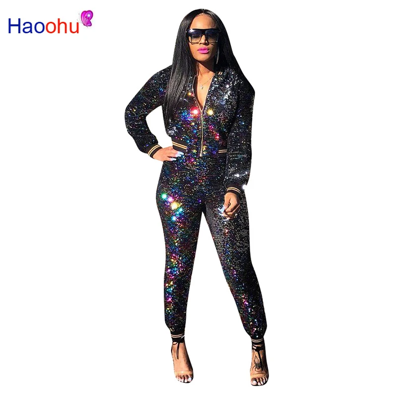 HAOOHU Autumn New Elegant Casual Fashion 2018 Women 2 Piece Set Solid Sequined Full Sleeve Full Sleeve Lady Slim Set CM284
HAOOHU Autumn New Elegant Casual Fashion 2018 Women 2 Piece Set Solid Sequined Full Sleeve Full Sleeve Lady Slim Set CM284