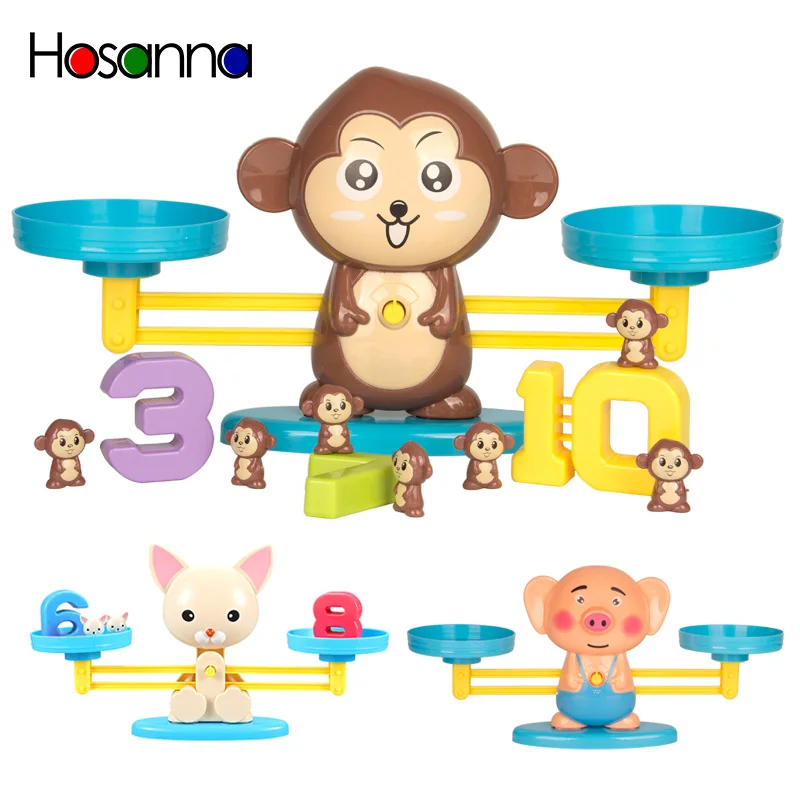 STEM Montessori Puppy Up Monkey Weigh Balance Scale Learning Counting Numbers Match Math Educational Toys For Preschool Children
STEM Montessori Puppy Up Monkey Weigh Balance Scale Learning Counting Numbers Match Math Educational Toys For Preschool Children