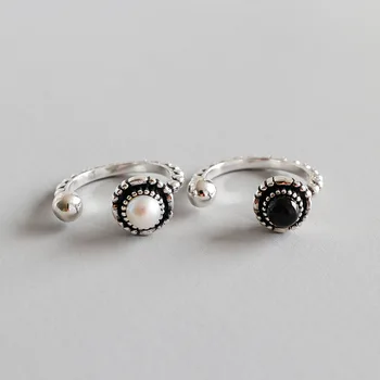 Vintage Real 925 sterling silver black stone rings for women fine jewelry , simulated pearl ring silver 925 female jewellery
Vintage Real 925 sterling silver black stone rings for women fine jewelry , simulated pearl ring silver 925 female jewellery